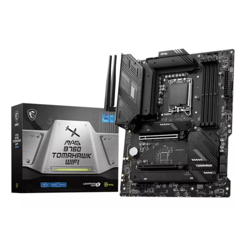 MSI MAG B760 TOMAHAWK WIFI pagrindinė plokštė LGA 1700 ATX
