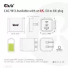 CLUB3D kelioninis įkroviklis PPS 65W GAN technologija, trigubas prievadas (2x USB Type-C + USB Type-A), palaiko Power Delivery (PD) 3.0