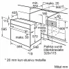 Įmontuojama elektrinė orkaitė Bosch Serie 2 HBF010BV1S — 66 l, sukamieji reguliatoriai, halogeninė lempa, A klasė, balta
