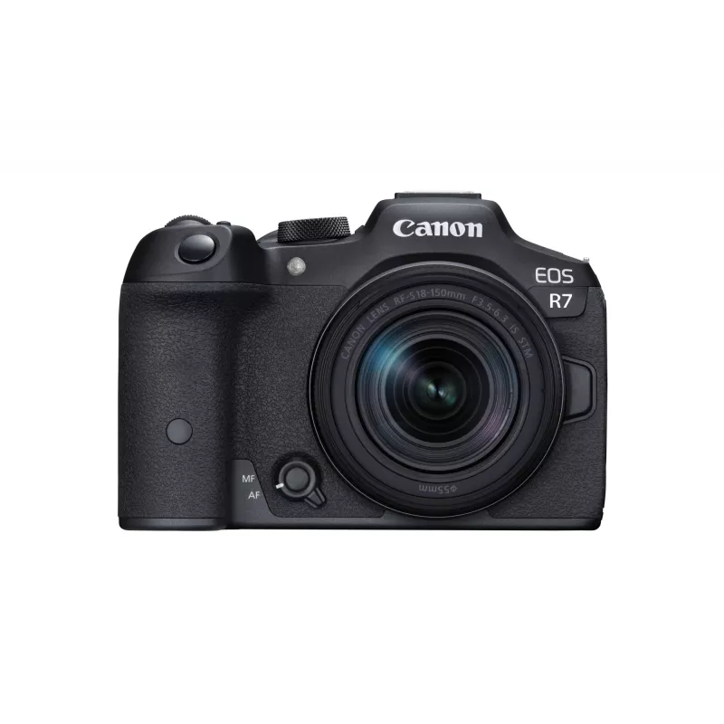 Veidrodinis fotoaparatas Canon EOS R7 su RF-S 18-150mm objektyvu, 32,5 MP CMOS, 4K, 0,53 kg
