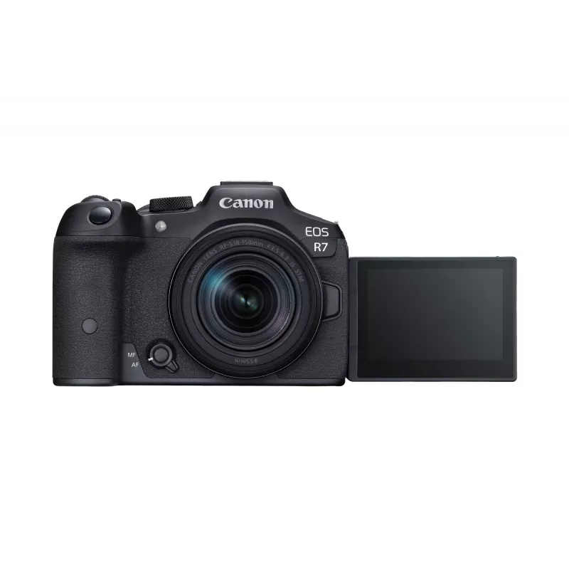 Veidrodinis fotoaparatas Canon EOS R7 su RF-S 18-150mm objektyvu, 32,5 MP CMOS, 4K, 0,53 kg