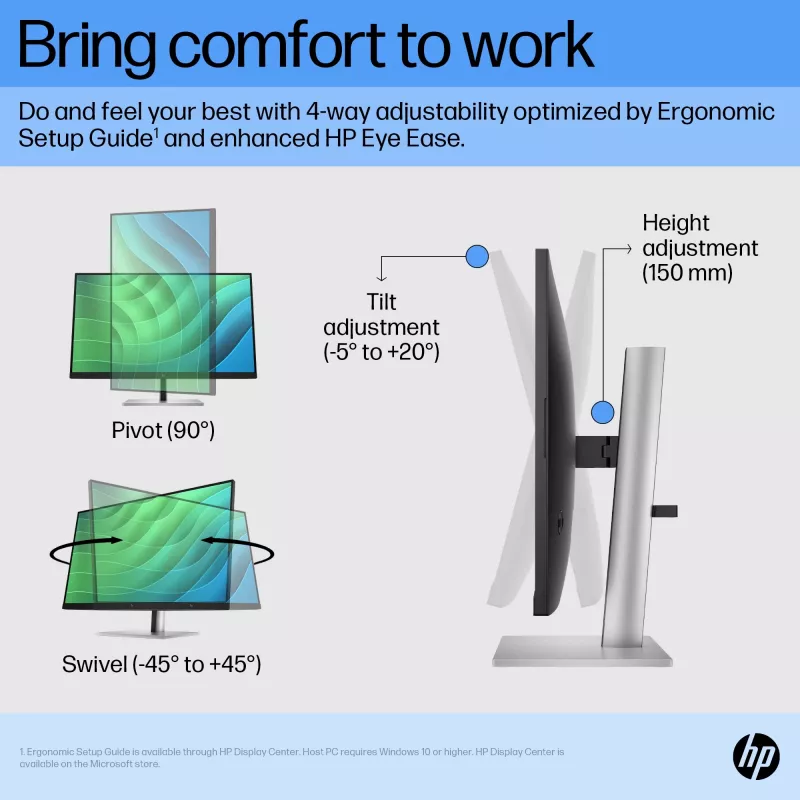 HP E27 G5 FHD Monitorius, 68,6 cm (27 colių), 1920 x 1080 pikselių, Full HD, LCD, 5 ms, Juoda