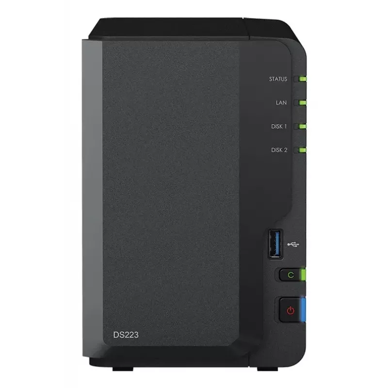 NAS Synology DiskStation DS223 Stalinė Realtek RTD1619B 2 GB DDR4
