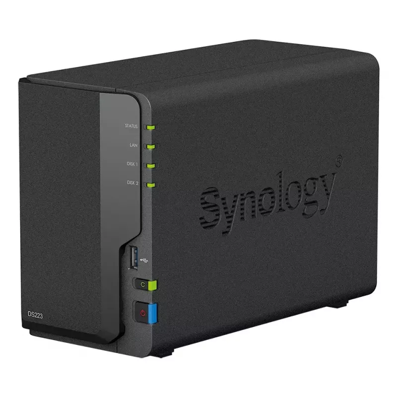 NAS Synology DiskStation DS223 Stalinė Realtek RTD1619B 2 GB DDR4