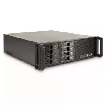 Serverio korpusas Inter-Tech 3U-3508, juodas, 480x528x132mm, 5,25 col. HDD