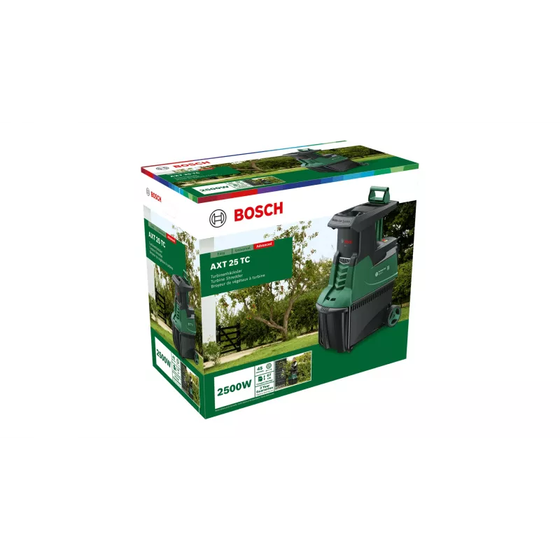 Bosch AXT 25 TC sodo šakų smulkintuvas 2500 W 53 L Turbine