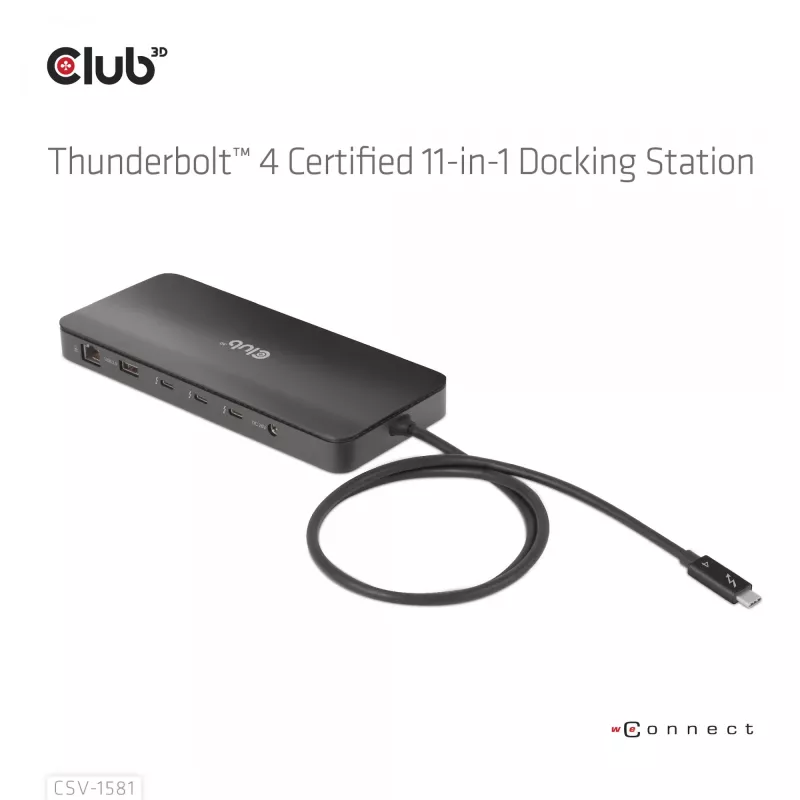 Dokavimo stotelė CLUB3D Thunderbolt 4 Certified 11-in-1 140W