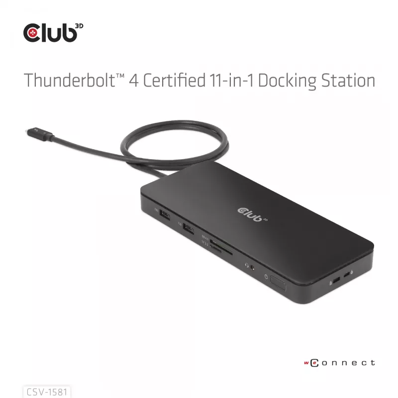 Dokavimo stotelė CLUB3D Thunderbolt 4 Certified 11-in-1 140W