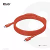 CLUB3D USB2 Type-C dvikryptis USB-IF sertifikuotas kabelis duomenims 480Mb, PD 240W(48V/5A) EPR M/M 3m / 9.84 ft