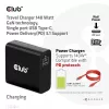 CLUB3D kelioninis įkroviklis 140 W, GaN technologija, vienas USB Type-C prievadas, palaiko Power Delivery (PD) 3.1