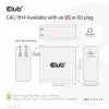 CLUB3D kelioninis įkroviklis 140 W, GaN technologija, vienas USB Type-C prievadas, palaiko Power Delivery (PD) 3.1