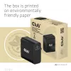 CLUB3D kelioninis įkroviklis 140 W, GaN technologija, vienas USB Type-C prievadas, palaiko Power Delivery (PD) 3.1