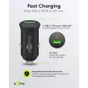 Goobay dviejų USB automobilinis greitasis įkroviklis USB-C PD 45 W juodas