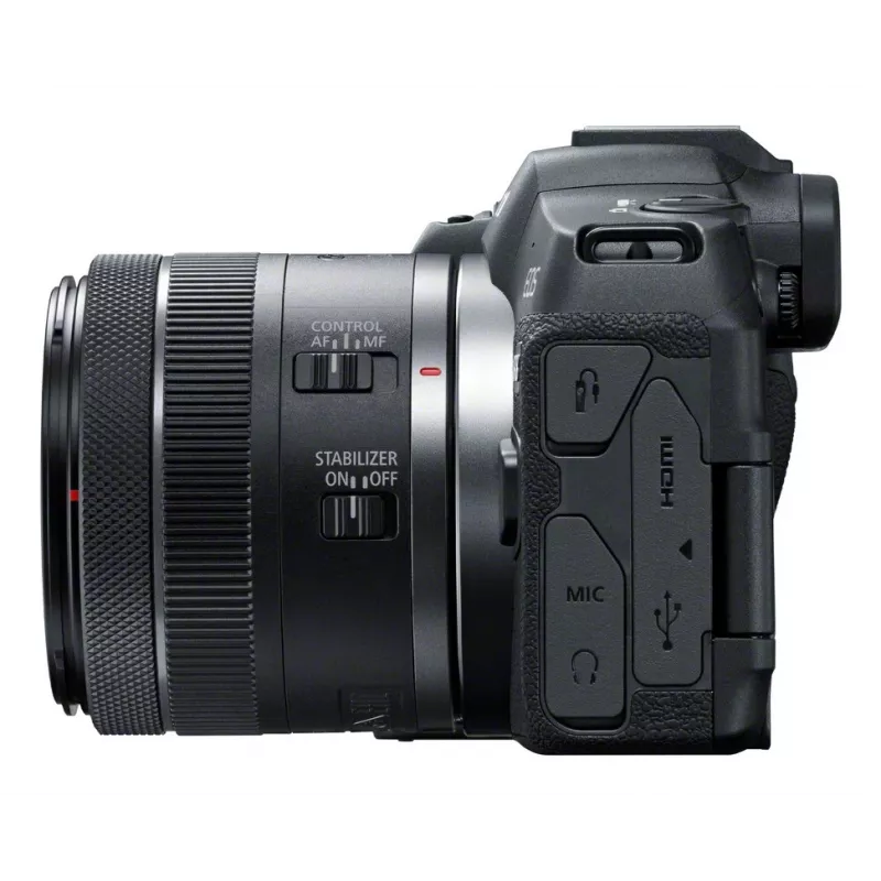 Canon EOS R8 + RF 24-50mm F4.5-6.3 IS STM rinkinys, 24,2 MP, 6000 x 4000 pikselių, CMOS, 4K Ultra HD, jutiklinis ekranas, juoda