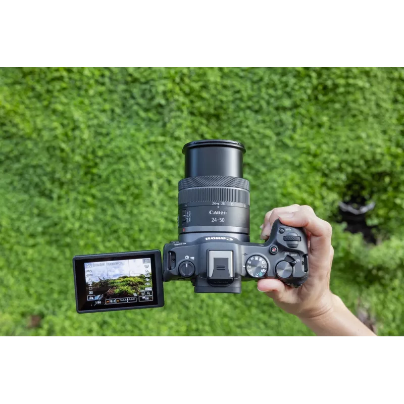 Canon EOS R8 + RF 24-50mm F4.5-6.3 IS STM rinkinys, 24,2 MP, 6000 x 4000 pikselių, CMOS, 4K Ultra HD, jutiklinis ekranas, juoda