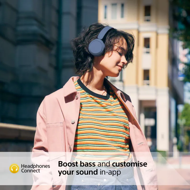 Sony WH-CH520 Belaidės ausinės su galvos juosta, skambučiams/muzikai, USB Type-C, mėlynos