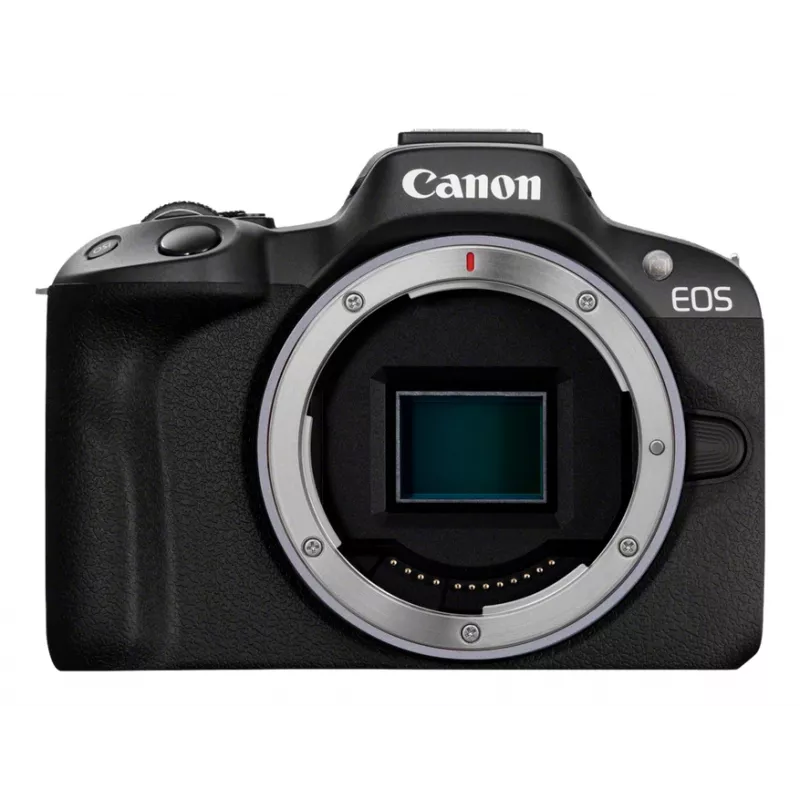 Canon EOS R50, juoda + RF-S 18-45mm F4.5-6.3 IS STM rinkinys, 24,2 MP, 6000 x 4000 pikselių, CMOS, 4K Ultra HD, liečiamasis ekranas, juoda