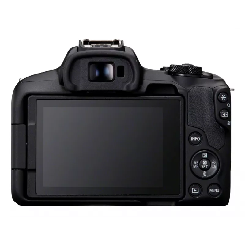 Canon EOS R50, juoda + RF-S 18-45mm F4.5-6.3 IS STM rinkinys, 24,2 MP, 6000 x 4000 pikselių, CMOS, 4K Ultra HD, liečiamasis ekranas, juoda
