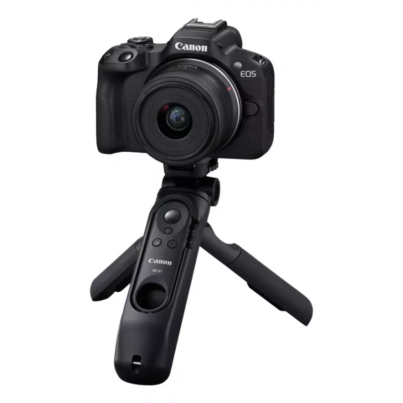 Canon EOS R50, juoda + RF-S 18-45mm F4.5-6.3 IS STM rinkinys, 24,2 MP, 6000 x 4000 pikselių, CMOS, 4K Ultra HD, liečiamasis ekranas, juoda