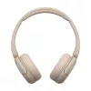Sony WH-CH520 Belaidės ausinės ant galvos, skirtos skambučiams/muzikai, USB Type-C, Bluetooth, įkrovimo stovas, kreminė