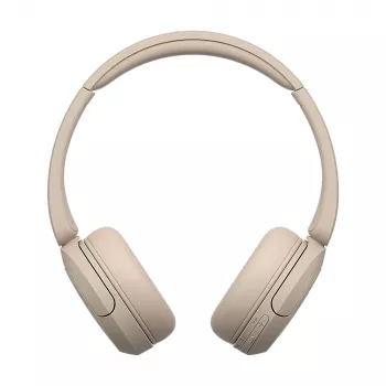 Sony WH-CH520 Belaidės ausinės ant galvos, skirtos skambučiams/muzikai, USB Type-C, Bluetooth, įkrovimo stovas, kreminė