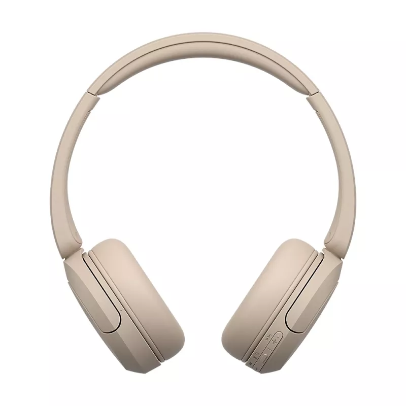 Sony WH-CH520 Belaidės ausinės ant galvos, skirtos skambučiams/muzikai, USB Type-C, Bluetooth, įkrovimo stovas, kreminė