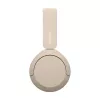 Sony WH-CH520 Belaidės ausinės ant galvos, skirtos skambučiams/muzikai, USB Type-C, Bluetooth, įkrovimo stovas, kreminė