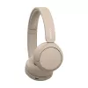 Sony WH-CH520 Belaidės ausinės ant galvos, skirtos skambučiams/muzikai, USB Type-C, Bluetooth, įkrovimo stovas, kreminė