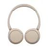 Sony WH-CH520 Belaidės ausinės ant galvos, skirtos skambučiams/muzikai, USB Type-C, Bluetooth, įkrovimo stovas, kreminė