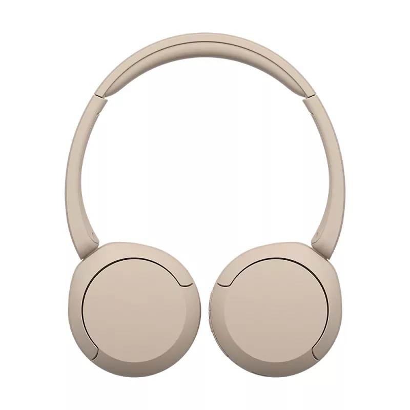 Sony WH-CH520 Belaidės ausinės ant galvos, skirtos skambučiams/muzikai, USB Type-C, Bluetooth, įkrovimo stovas, kreminė