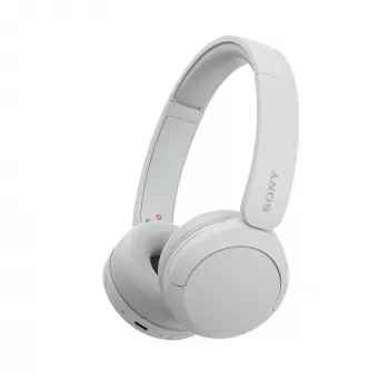 Sony WH-CH520 belaidės ant ausų dedamos ausinės su mikrofonu, Bluetooth 5.2, 50 h atkūrimo, USB-C įkrovimas, baltos