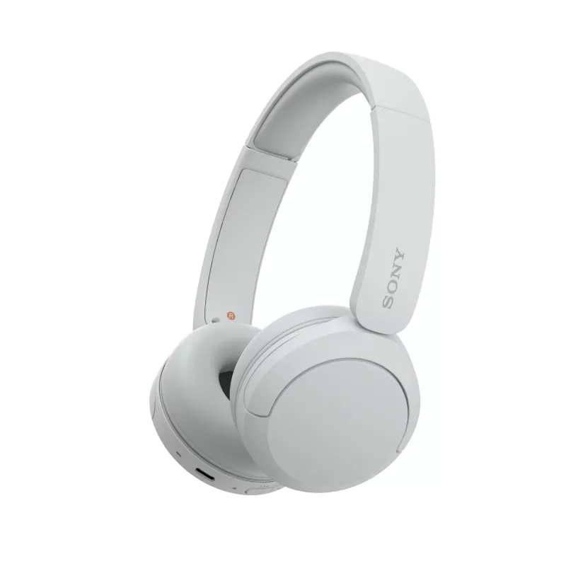 Sony WH-CH520 belaidės ant ausų dedamos ausinės su mikrofonu, Bluetooth 5.2, 50 h atkūrimo, USB-C įkrovimas, baltos