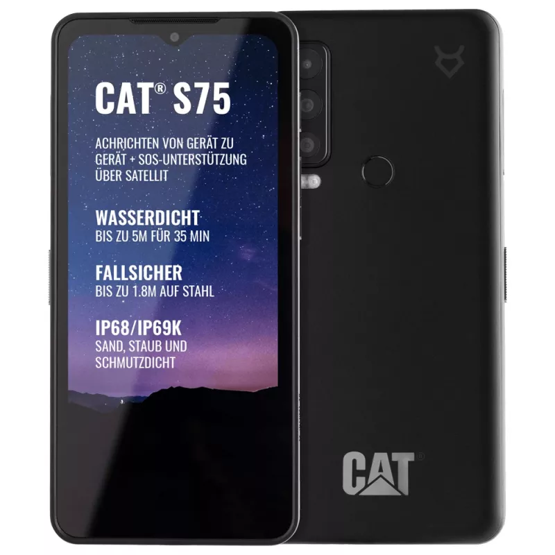 CATERPILLAR S75 - Dviejų SIM kortelių - Juoda - 6GB - 128GB - 6,58 col.
