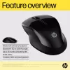 HP 250 Dual Mouse, ambidekstrinė, Bluetooth + USB Type-A, 1600 DPI, juoda