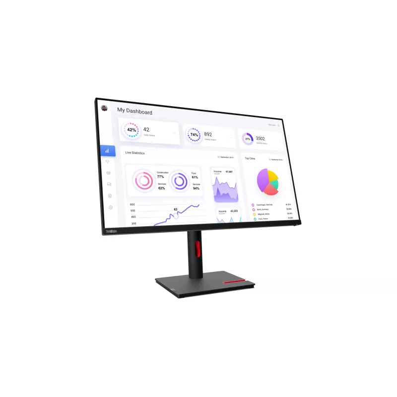 Lenovo ThinkVision T32p-30 kompiuterio monitorius 80 cm (31,5 colio) 3840 x 2160 pikseliai 4K Ultra HD LED juodas