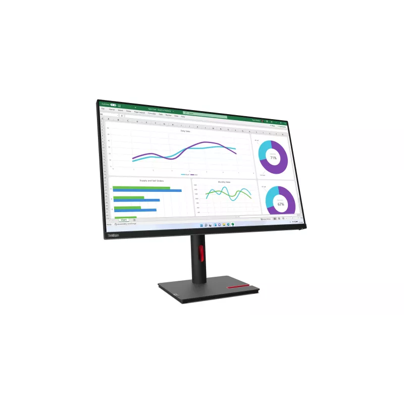 Lenovo ThinkVision T32h-30 kompiuterio monitorius 80 cm (31,5 colio) 2560 x 1440 pikselių Quad HD LED juodas
