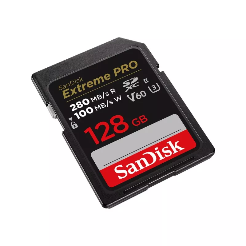 WESTERN DIGITAL SanDisk PRO 128GB V60 UHS-II SD kortelės 280/100MB/S V60 C10 UHS-II