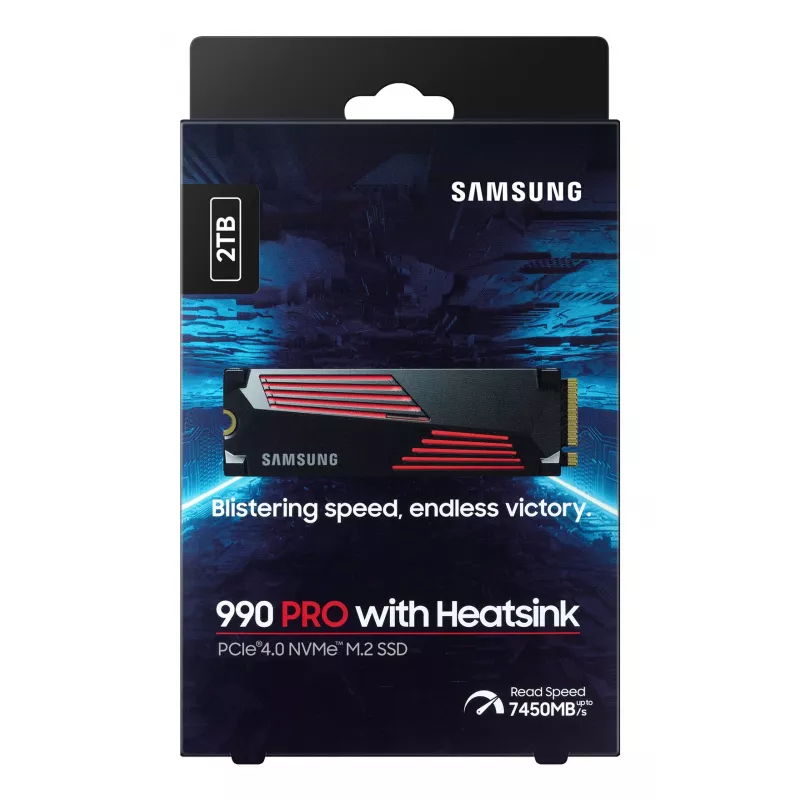 SSD diskas Samsung 990 PRO su Heatsink 2000 GB M.2 2280 M.2 NVMe MZ-V9P2T0CW