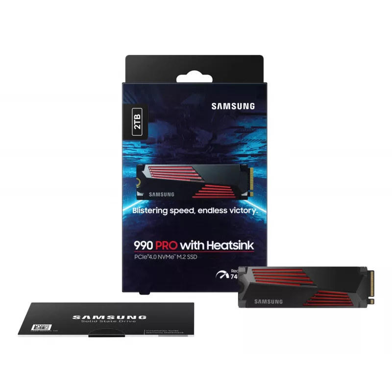SSD diskas Samsung 990 PRO su Heatsink 2000 GB M.2 2280 M.2 NVMe MZ-V9P2T0CW