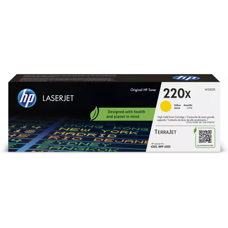 HP 220X geltonas originalus LaserJet tonerio kasetė
