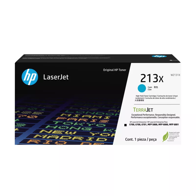 HP 213X High Yield Žydra Originali LaserJet tonerio kasetė