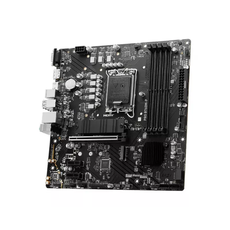 Motininė plokštė MSI PRO B760M-P micro ATX, Intel B760, LGA 1700, 4× DDR5 lizdai, 192 GB, SATA III, PCIe 4.0