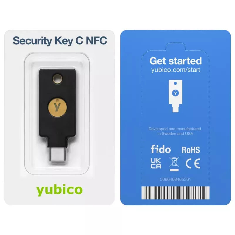 USB atmintinė Yubico 5060408465301 Juoda
