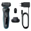 Braun Series 5 51-M1200s vyriškas barzdaskutė Folijinė barzdaskutė Trimeris Juoda, Mėlyna