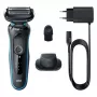 Braun Series 5 51-M1200s vyriškas barzdaskutė Folijinė barzdaskutė Trimeris Juoda, Mėlyna