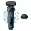 Braun Series 5 51-M1200s vyriškas barzdaskutė Folijinė barzdaskutė Trimeris Juoda, Mėlyna