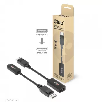CLUB3D DisplayPort1.4 į HDMI 4K120Hz/8K60Hz HDR aktyvus adapteris M/F
