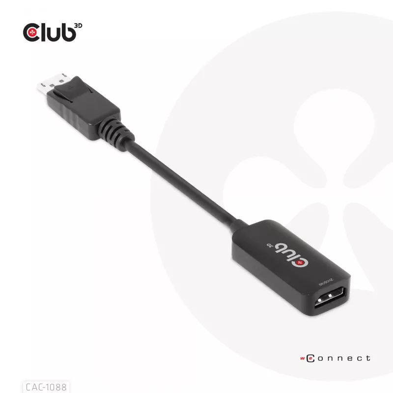 CLUB3D DisplayPort1.4 į HDMI 4K120Hz/8K60Hz HDR aktyvus adapteris M/F