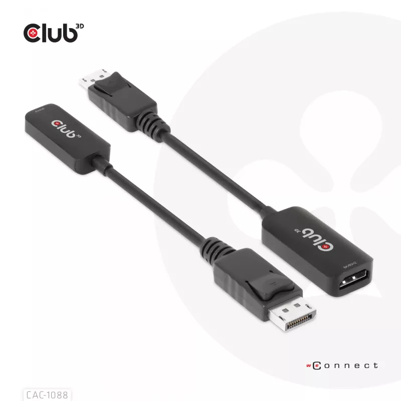 CLUB3D DisplayPort1.4 į HDMI 4K120Hz/8K60Hz HDR aktyvus adapteris M/F
