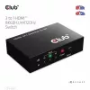 CLUB3D 3 į 1 HDMI™ 8K60Hz/4K120Hz jungiklis, 7680 x 4320 pikselių, 8K Ultra HD, juodas